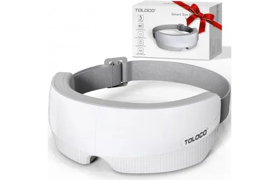 Toloco Heated Eye Mask - Bluetooth with Music - Relax, Improve Sleep