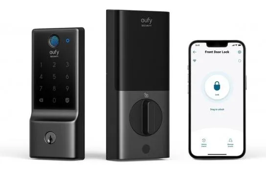 Eufy Security C220 Smart Lock, Fingerprint Keyless Entry Door Lock