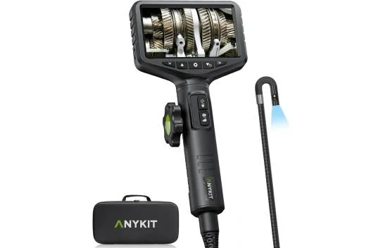 Anykit Dual Lens Two-Way Articulated Borescope, Inspection Camera - 1.5m Cable