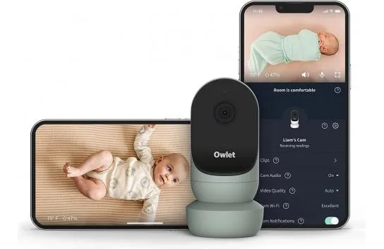 Owlet Cam 2 - Video Baby Monitor with Camera and Audio - Sleepy Sage