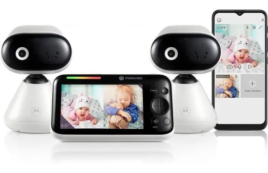 Motorola PIP1500 - 5 Inc Wifi Video Baby Monitor with 2 Cameras