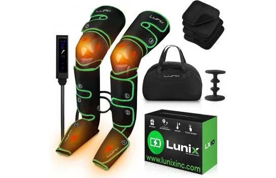 Lunix Lx10 Foot, Calf, Leg Air Pressure Massage Machine Green/black