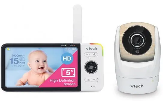Vtech Vm928hd Battery Backed Baby Monitor - 15 Hours Video Streaming - 5 Inc