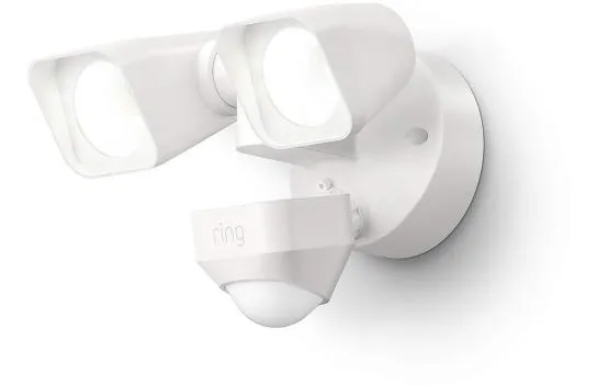 Ring Smart Lighting - Wired, Outdoor Motion Sensor Light, White
