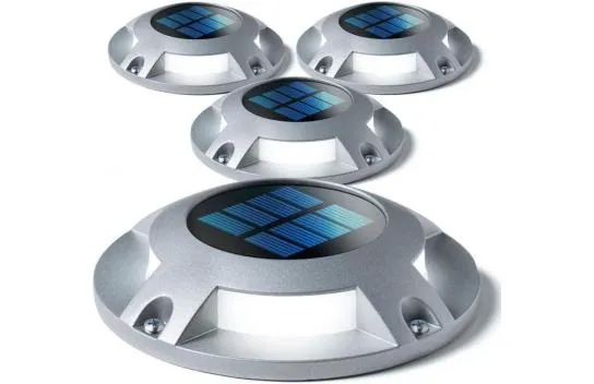 Home Zone Security Solar Deck Light - Weatherproof - Silver
