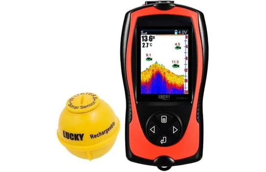 Lucky Portable Fish Finder Transducer Sonar Sensor - 45 Meters