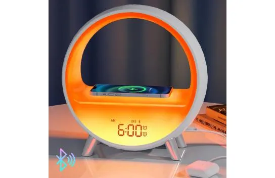 Momılla Sunrise Alarm Clock with Wireless Charging Station and Sound Machine