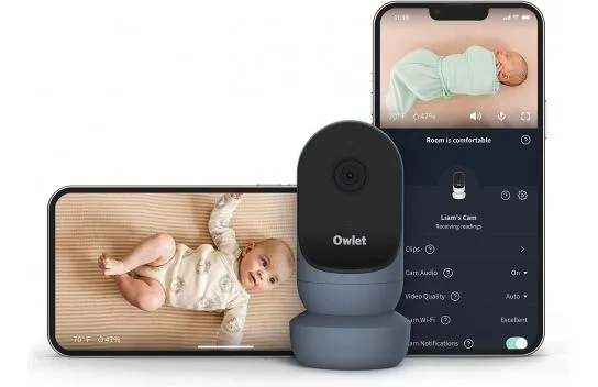 Owlet Cam 2 - Video Baby Monitor with Camera and Audio - Bedtime Blue