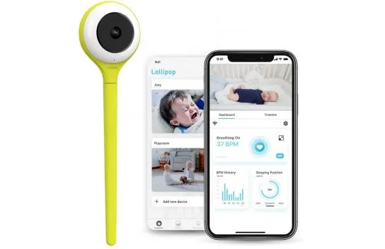 Lollipop Baby Monitor - Real Cry Detection - Pistachio Green