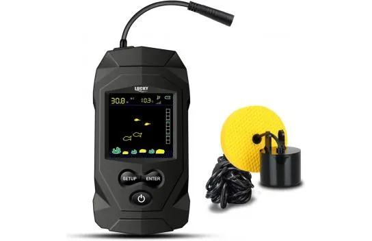 Lucky Portable Fish Finder Sensor Wired Hand Depth - With Display