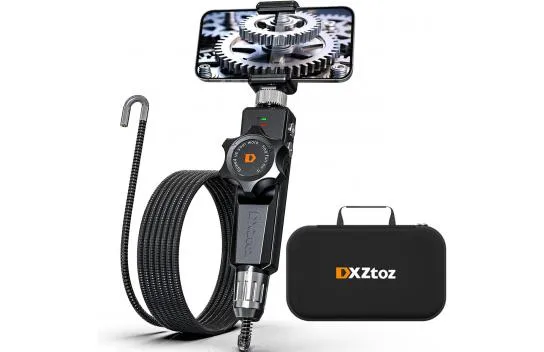 Dxztoz Wireless Endoscope Camera - 6.5 Mm Two-Way Articulating Snake Camera