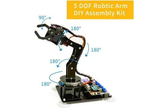 Adeept 5-DOF Robot Arm - 5Axis Robotic Arm Kit Compatible