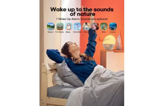Dekala Sunrise Alarm Clock, Wake-Up Light for Heavy Sleepers