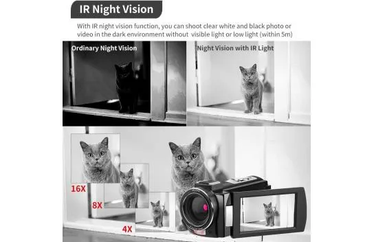 Ordro - Ir Night Vision 4k Video Camera