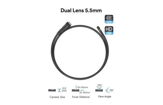 Teslong Borescope Camera Cable (Cable Only) - Dual Lens