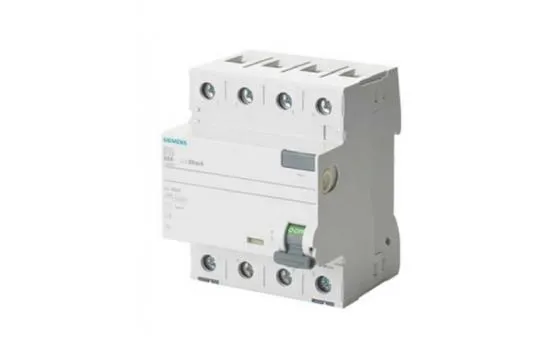 Siemens 5Sv3344-6 Residual Current Protection Switch 40 A 30 Ma 4-Pole Type A Operated 400 V