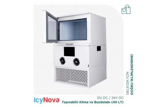 IcyNova Karavan için Taşınabilir Klima ve Buzdolabı 40 Litre