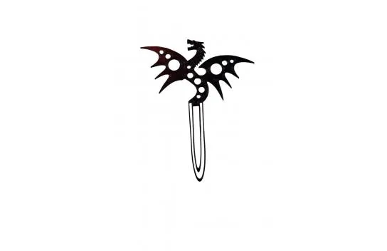 Bookmark with Dragon Figure