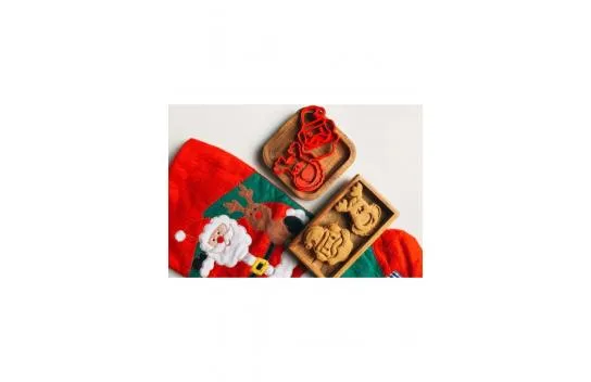 Set of 2 New Year Themed Cookie Molds