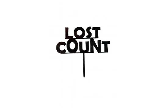 Lost Count Cake Decoration