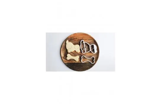 Dog and Bone 2 Piece Cookie Mold