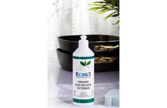 Hand Dishwashing Detergent, Organic & Vegan Certified, Ecological, Hypoallergenic, With Aloe Vera, 500 ml