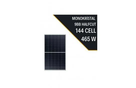 465W 9BB HALF CUT MONOCRYSTAL SOLAR PANEL