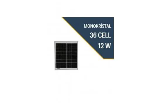 12W MONOCRYSTAL SOLAR PANEL