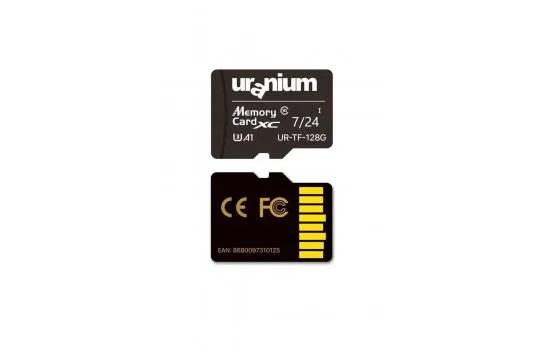 128 Gb Uranium Ur-tf-128g Micro Sd Card U3 7/24 Surveillance 100/50mbs Industrial Memory Card (3 Yi