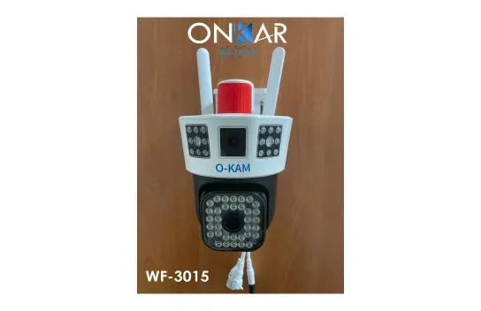 Onkar Wf-3015 9mp 2 Camera 3 Screen Monitoring Wifi Wireless Security Camera Adapter Included