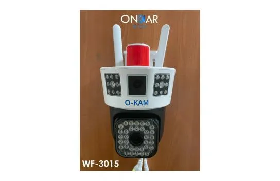 Onkar Wf-3015 9mp 2 Camera 3 Screen Monitoring Wifi Wireless Security Camera Adapter Included