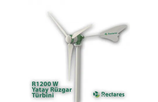 R1200 Watt/h      Yatay Rüzgar Türbini + Şarj Kontrol + Anemometre + Dumpload