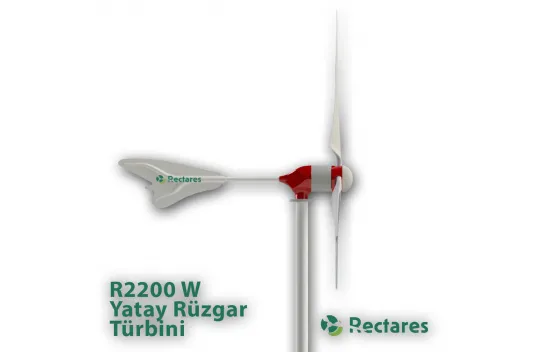 R2200 Watt/h      Yatay Rüzgar Türbini + Şarj Kontrol + Anemometre + Dumpload
