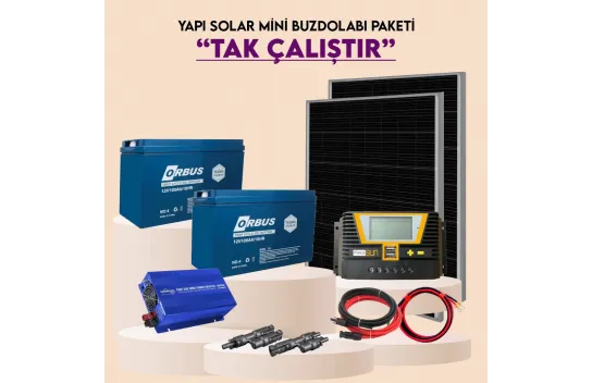 Yapı Solar 1 Kw Mini Refrigerator Solar Vineyard House Package Plug and Play