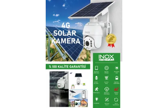 Inox 216 Ipc 2 Mp Ptz Solar Güneş Enerjili Kamera