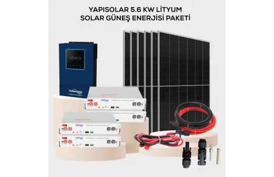 Yapısolar 5.6 Kw Lithium Solar Solar Energy Package