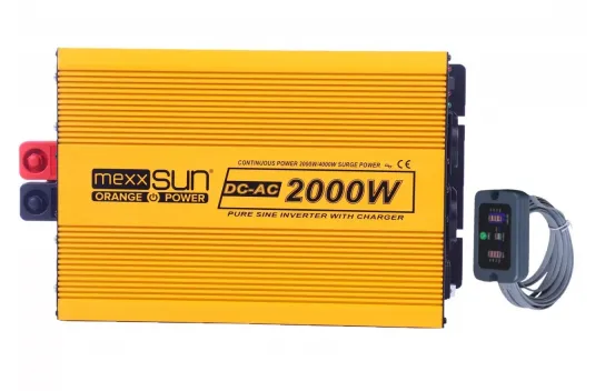 Mexxsun Full Sine Wave Charged 12v 2000w Inverter with Display