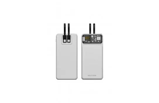 10.000 Mah Portable Fast Charger Powerbank - White