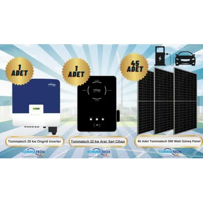 Teknovasyon Arge Güneş Enerji Araç Şarj İstasyonu Paketi Teknovasyon Arge Güneş Enerji Araç Şarj İstasyonu Paketi