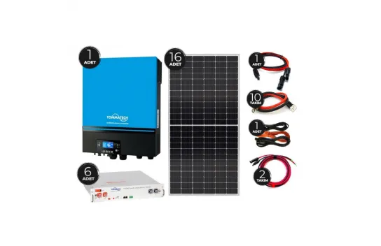 Solar Energy Solar Package 7.2kva Inverter 455 watt Solar Panel 48V 50 Ampere Lithium Battery