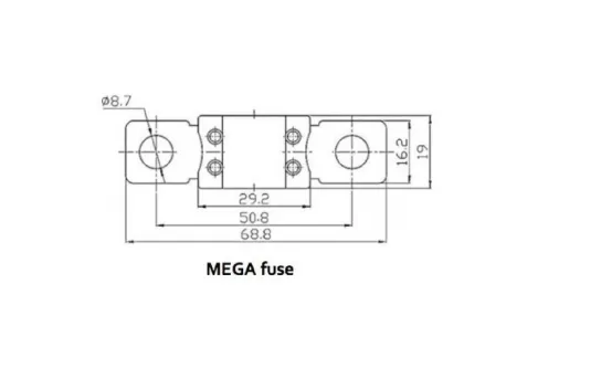 Victron MEGA-Fuse 250A-58V for 48V products (1 Piece)