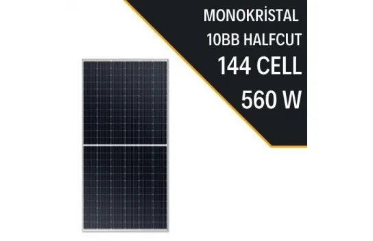 LEXRON 560W 10BB HALF CUT MONOCRYSTAL SOLAR PANEL
