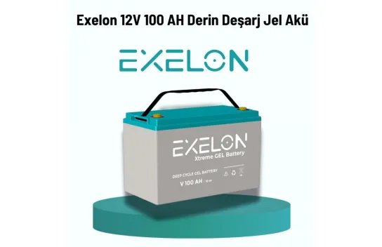 Teknovasyon Arge - Exelon 12 Volt 100 Amper Jel Akü Derin Döngü Deep Cycle