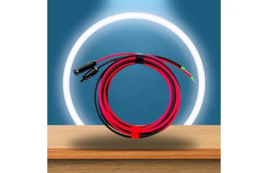 Solar kablo Güneş paneli şarj kontrol arası uçları MC4lü 6mm kablo- 5m siyah- 5m kırmızı