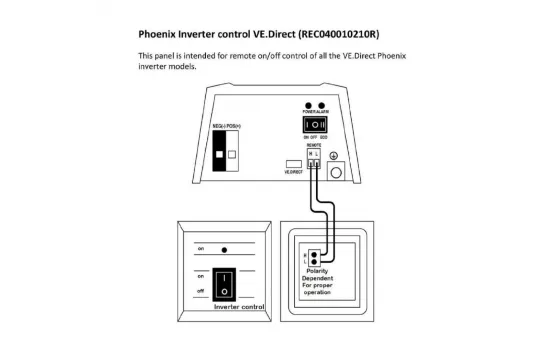 Victron Phoenix Inverter Control Ve.direct REC040010210R
