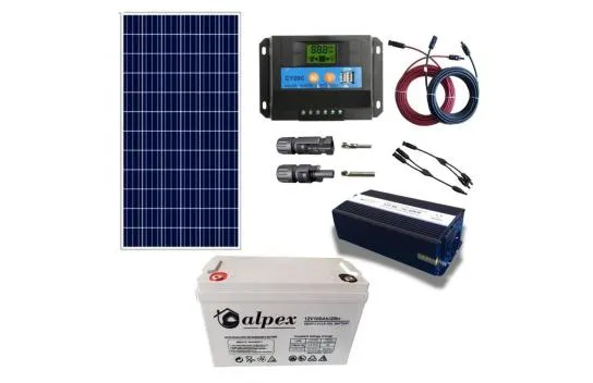Alpex Bağ Evi Solar Energy Solar Package SP165 170W Solar Panel 100AH Gel Battery 600W Inverter