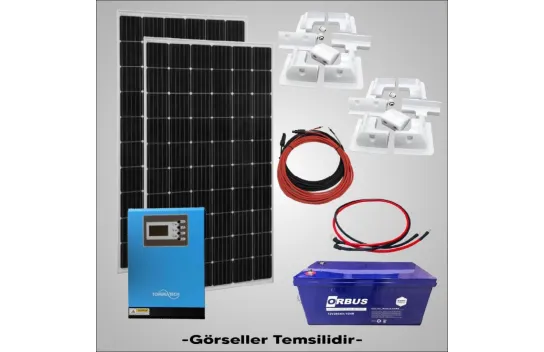 Solar Power Caravan Solar Package 1KVA MPPT Inverter 205w Solar Panel
