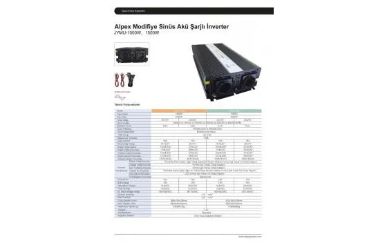 ALPEX 1000 WATT INVERTER 12V-220V CONVERTER RECHARGEABLE UPS INVERTER
