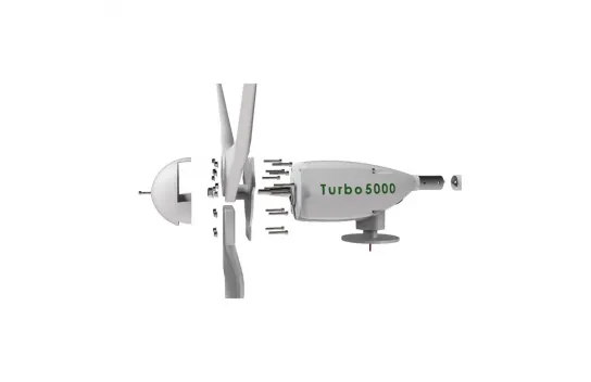 Teknovasyon Arge Tumurly® Turbo5000 - 5000 Watt Horizontal Wind Tube Package Charge Controller and Dumpload