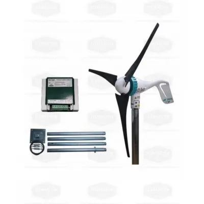 500 W 12 V Rüzgar Türbini Air Speed +  Hibrit Şarj Kontrol Cihazı + Direk Seti 500 W 12 V Rüzgar Türbini Air Speed +  Hibrit Şarj Kontrol Cihazı + Direk Seti
